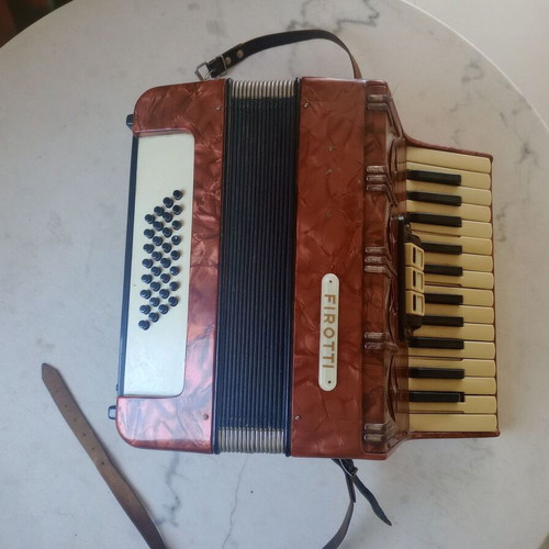 Firotti Accordion used with signs of wear, educational model