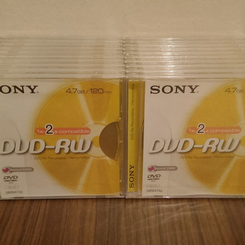 Sony DVD-RW 4.7GB 120min new pack of 20