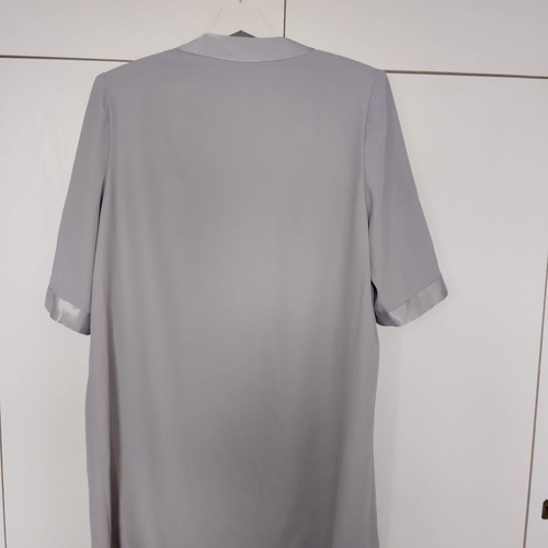 Women's formal clothing set used, gray silver jacket and dress medium/large