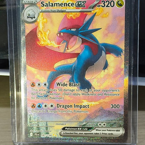 Salamence EX 2025 Pokemon Scarlet & Violet Journey Together #187 card like new