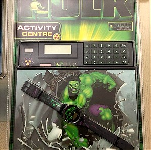 HULK MOVIE WATCH AND COMPUTER MOUSE MAT CALCULATOR SET sealed rare new