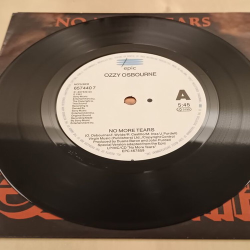 Ozzy Osbourne No More Tears 7'' vinyl like new, metal