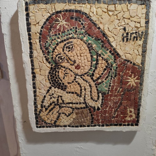 Mosaic with Panagia 41x36 cm new