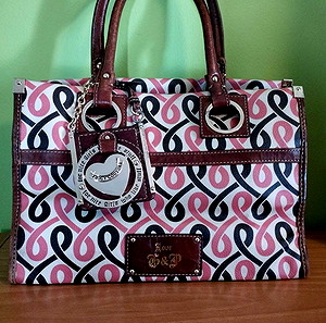 Juicy couture, δερμάτινη τσάντα συλλεκτική