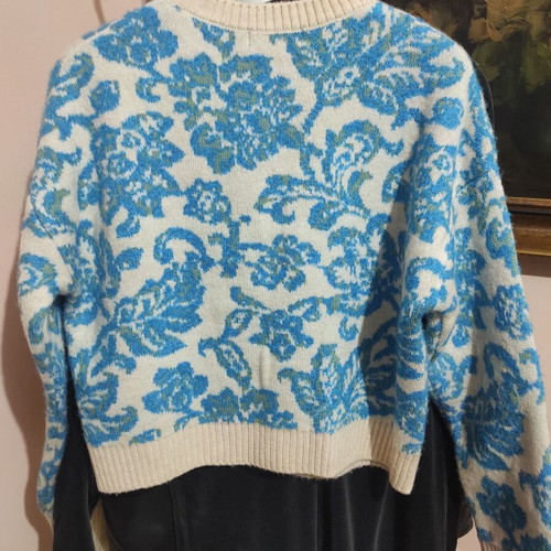 Primark women's sweater like new, size S-M, blue and green