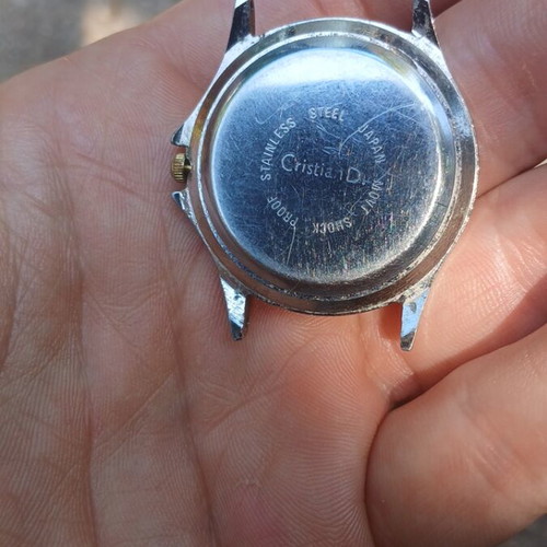 Cristian D Japan Movt wristwatch like new, gold and silver