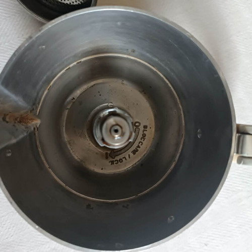 Bialetti Mukka Express vintage coffee maker used, cow design