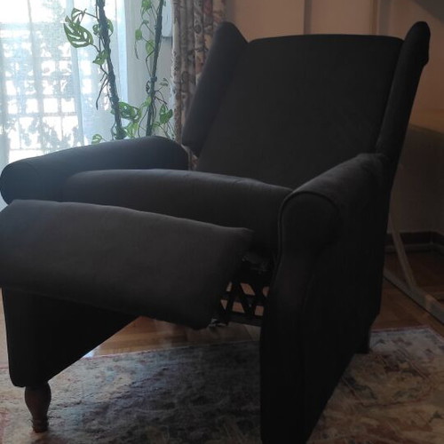 Relax armchair vidaXL with heating and massage, like new, black