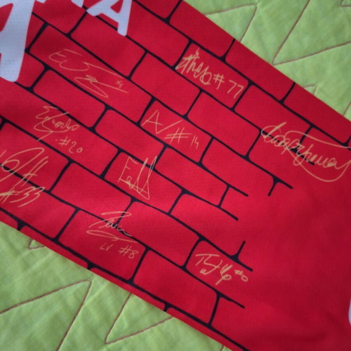 Olympiacos Anniversary Scarf 100 Years, like new, signed