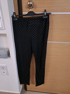 Women's cotton polka dot leggings-style pants used, size M
