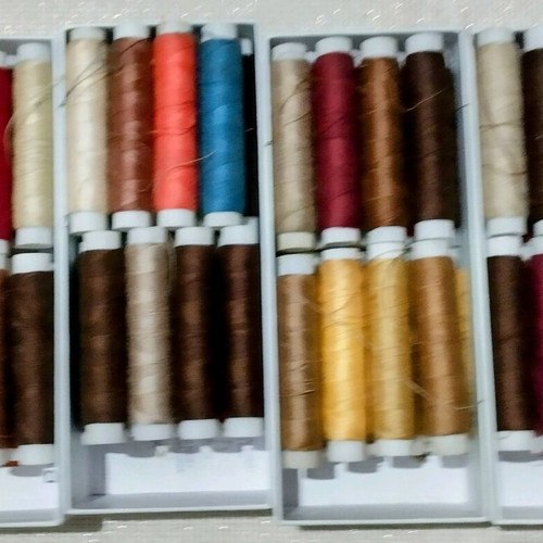 Acrylic sewing threads pack of 74, 200 meters, new