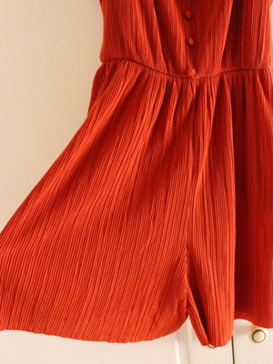 Short jumpsuit new, orange