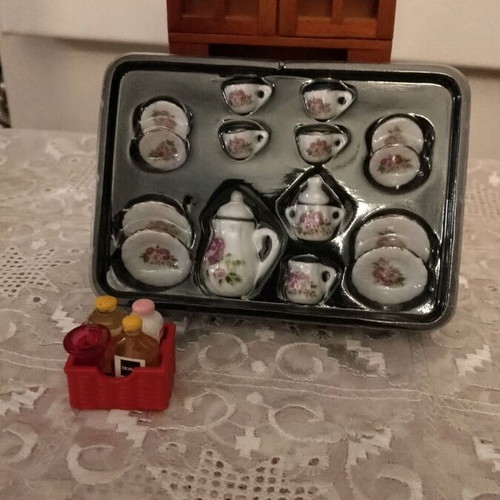 Wooden dollhouse furniture like new