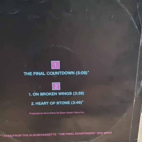Europe The Final Countdown vinyl used