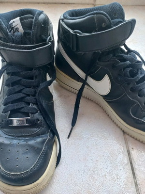 Nike Air Force 1 High употребявани, размер 40, черно/бяло