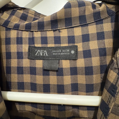 Zara Checked Dress size small like new