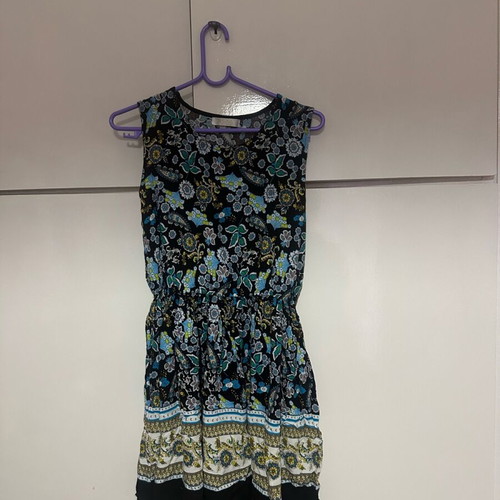 Blue short dress like new, multicolored, size XXL