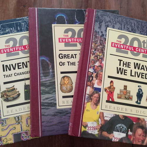 Reader's Digest The Eventful 20th Century, 3 volumes in very good condition