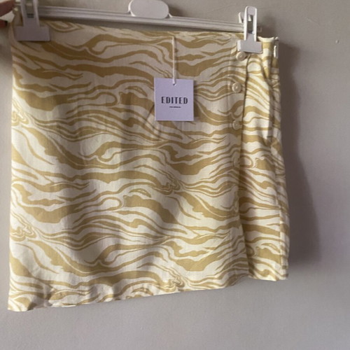 Edited skirt new with tag, beige and yellow, size M