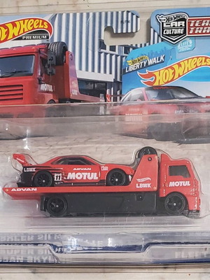 Hot Wheels Team Transport Nissan Skyline GTR R34 sealed with protective case