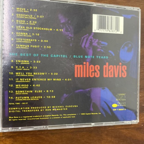Miles Davis The Best Of CD like new, jazz