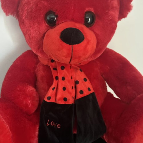 Red teddy bear like new