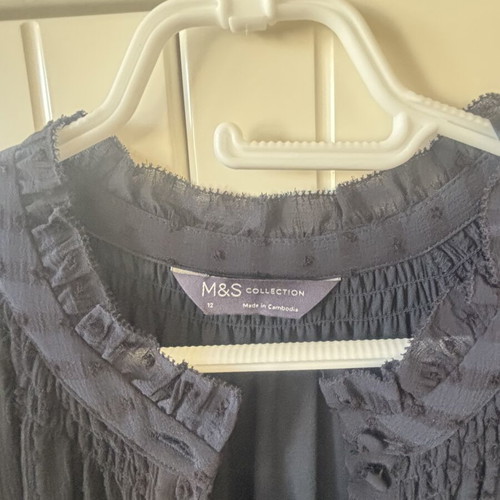 Marks & Spencer long blue dress size 12 like new