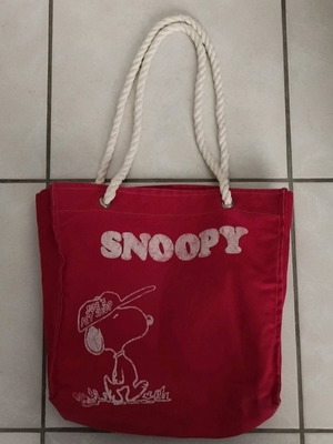 Snoopy bag used, vintage, red