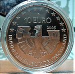  SILVER GERMANY 10 Euro 2005 Bavarian Forest National Park.