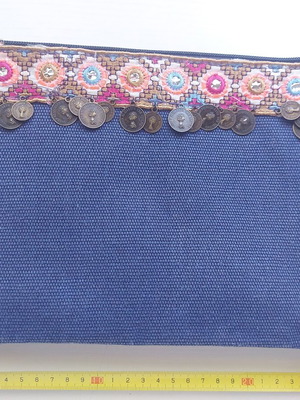 Boho crossbody bag new, blue