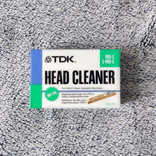 TDK VHS-C Head Cleaner cassette new