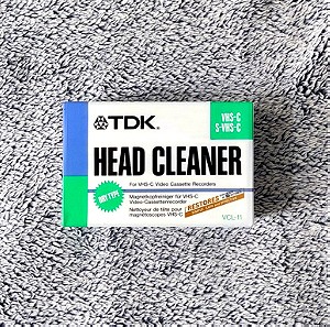 TDK VHS-C Head Cleaner - Κασέτα καθαρισμού κεφαλής