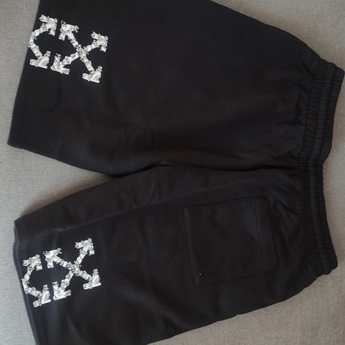 Off White heraldic arrows skate sweatshorts, black, size L