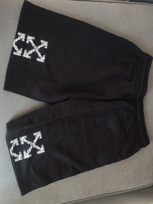 Off White heraldic arrows skate sweatshorts, black, size L