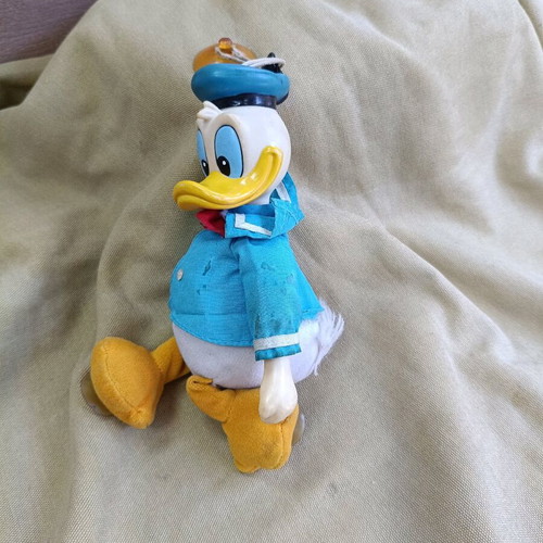 Vintage Donald Duck figure used, Disney, West Germany, height 21 cm