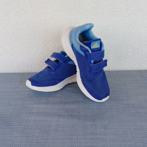 Adidas Tensaur Run 2.0 athletic shoes used, size 35, blue