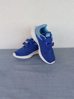Adidas Tensaur Run 2.0 athletic shoes used, size 35, blue
