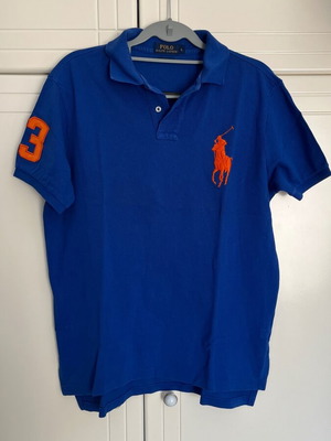 Ανδρική μπλούζα Polo μπλε μέγεθος L σαν καινούργιο