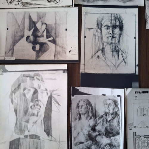 Artistic photos used, set of 19, ideal for collage