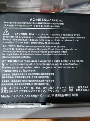 Μπαταρία για φορητό Acer Aspire E3 V3 Chromebook 11 13 TravelMate B115 AC14B8K νέα