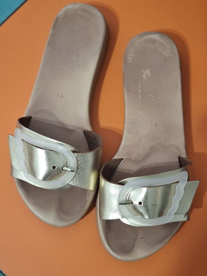 Ancient Greek Sandals Aglaia μοντέλο σαγιονάρες, χρυσαφί