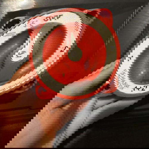 Διακόπτης - Επιλογέας μπαταριών σκάφους καινούργιος στο κουτί του