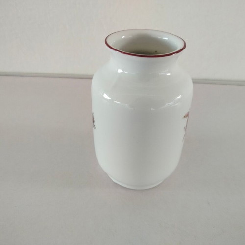 Small porcelain vase with flowers Creidlitz used, Bavaria