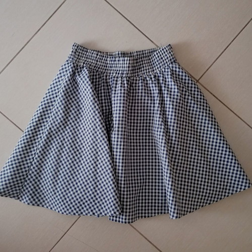 Compania Fantastica mini skirt new, size S-M, white and blue