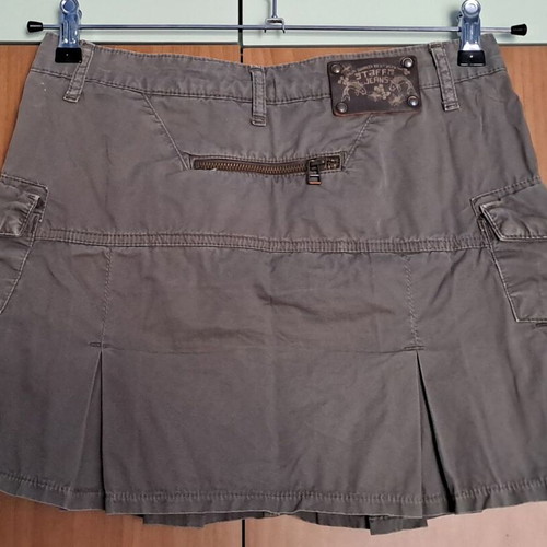 Staff mini skirt low waist, like new, khaki green