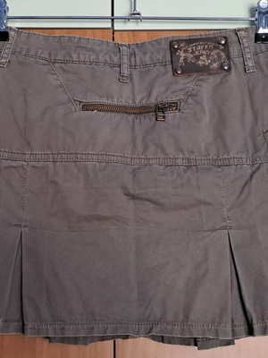 Staff mini skirt low waist, like new, khaki green