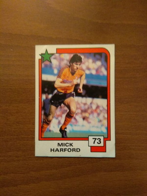 Panini Soccer Superstars 1988 Card No73 Mick Harford used