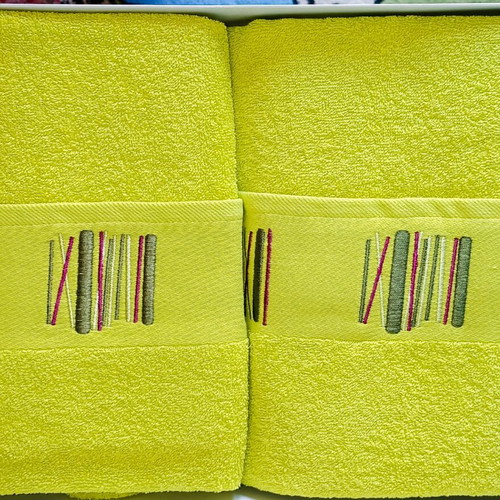 Kentia 100% Cotton Towel Set, 3 Pieces, Bright Color