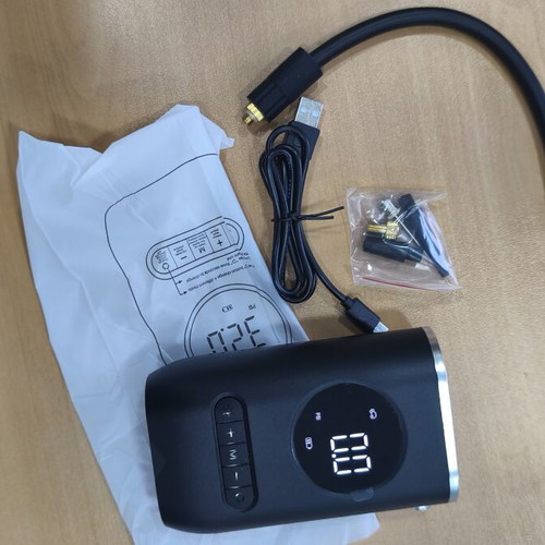 Electric rechargeable pump with type-c digital display and multiple functions
