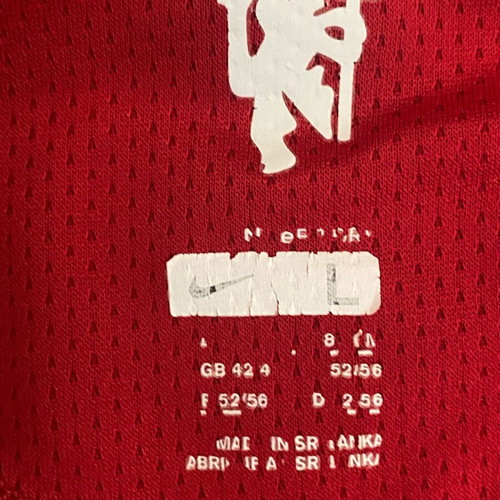 Manchester United Rooney jersey used 2007-2008 size Large